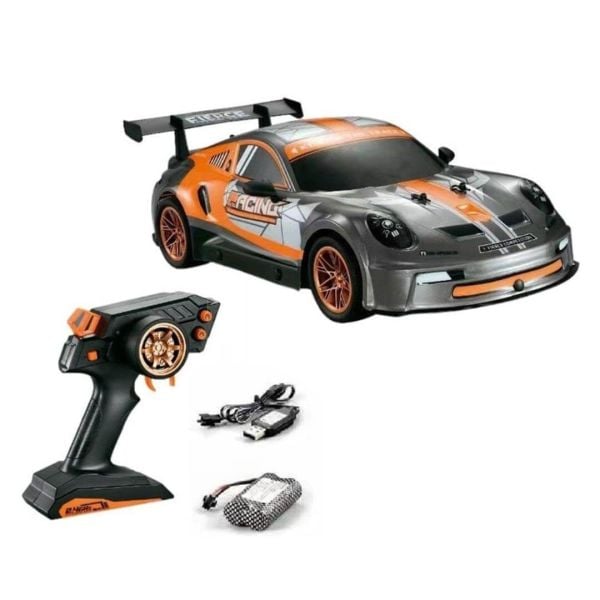 Uzaktan Kumandalı Şarjlı Işıklı Speed Race Hızlı Araba YD898-MT1825 Turuncu