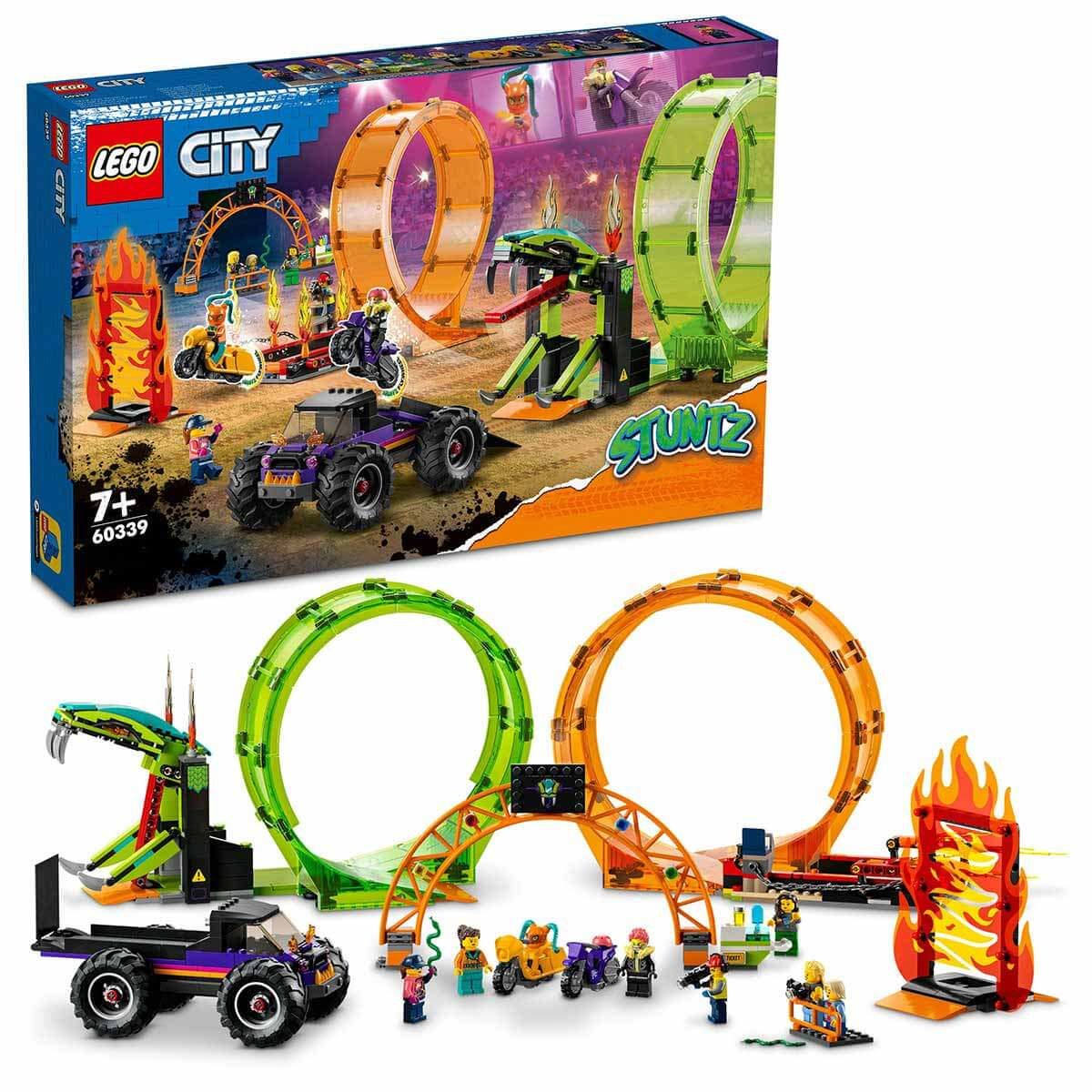 LEGO City Çift Çemberli Gösteri Arenası LCT-60339 Oyuncak Seti