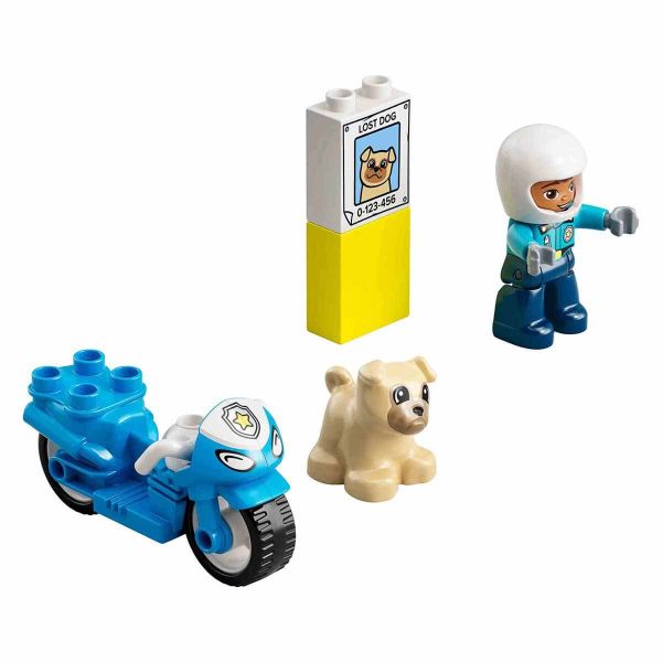 LEGO DUPLO Kurtarma Polis Motosikleti LDP-10967 Oyuncak Seti