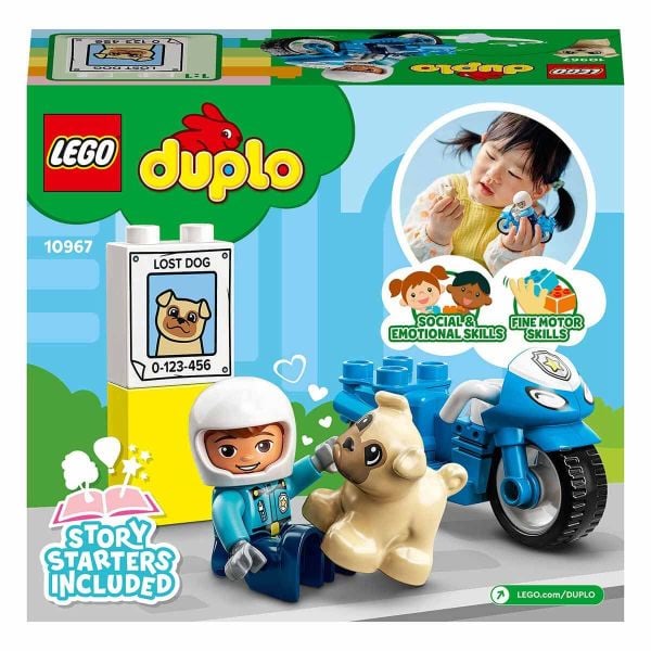 LEGO DUPLO Kurtarma Polis Motosikleti LDP-10967 Oyuncak Seti