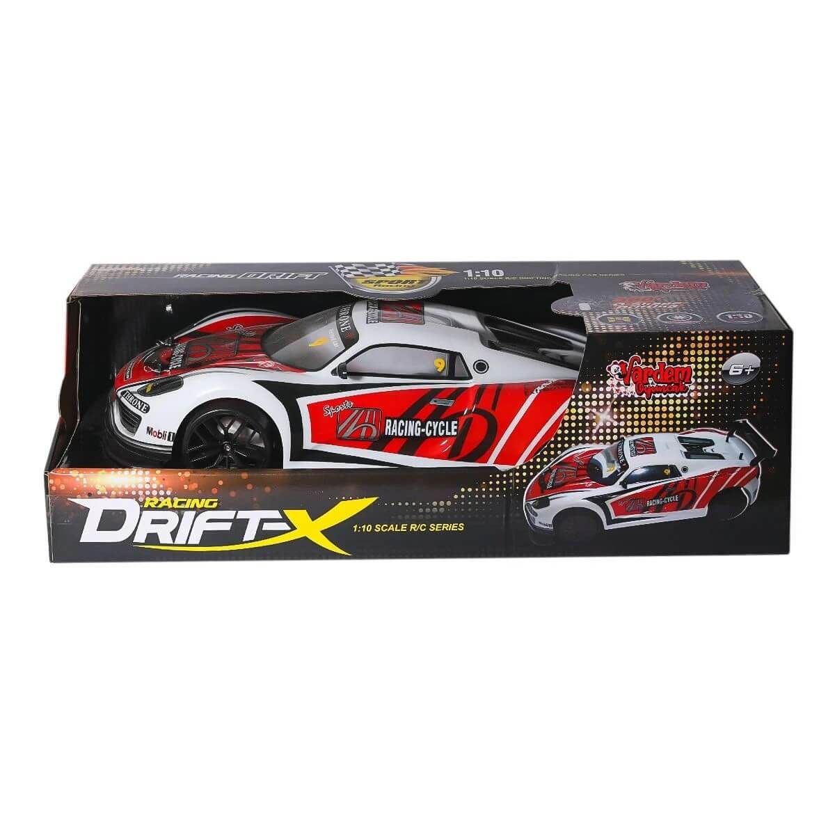 Uzaktan Kumandalı Araba Şarjlı High Speed Racing Drift-X VR-886 Kırmızı / Beyaz