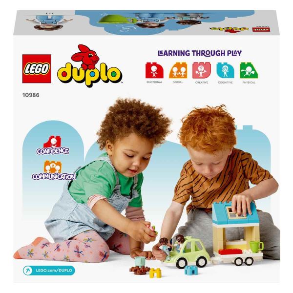 LEGO DUPLO Kasabası Tekerlekli Aile Evi LDP-10986 Oyuncak Seti