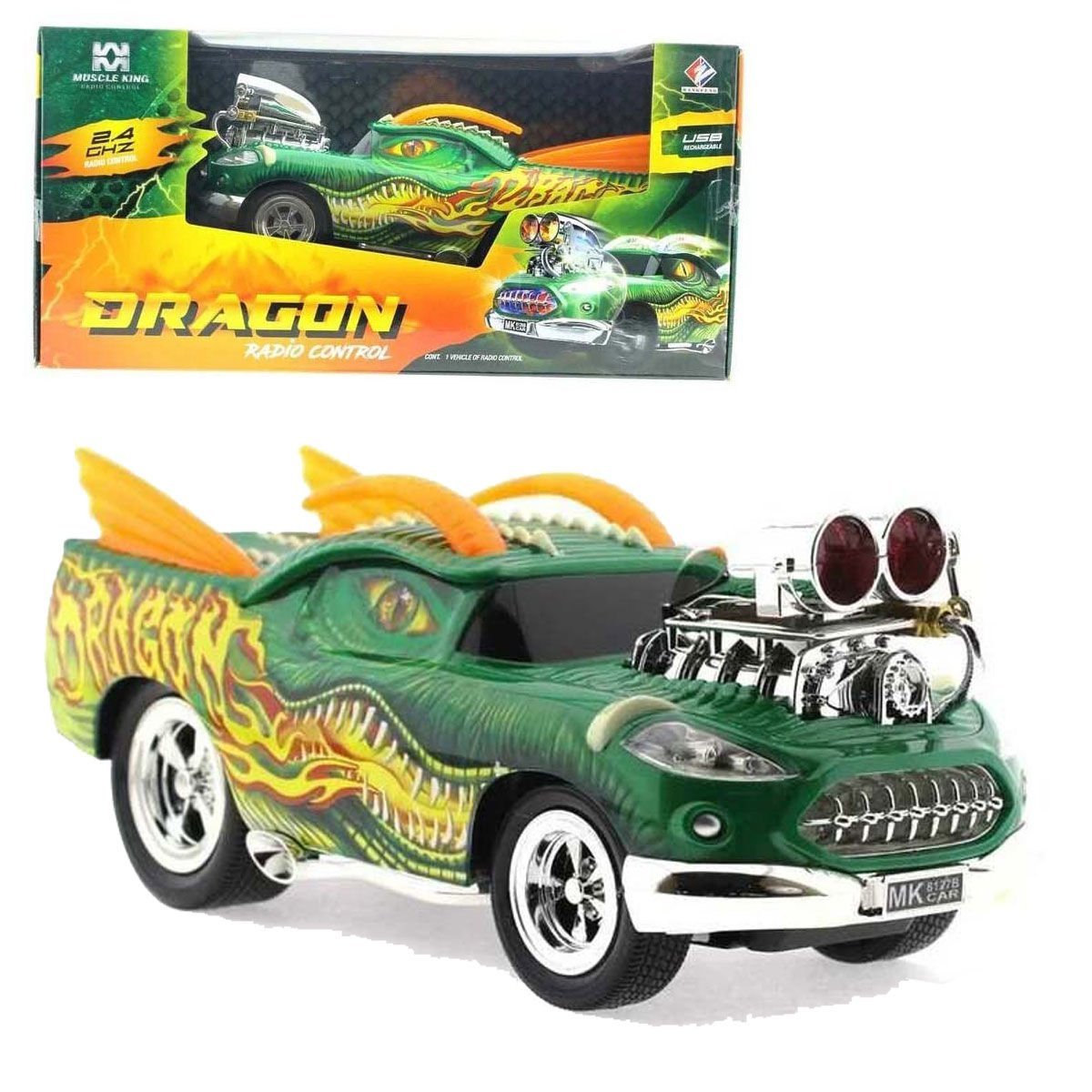 Uzaktan Kumandalı Mega Dragon Şarjlı Sesli Işıklı Araba MK8127B