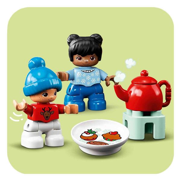 LEGO DUPLO Noel Baba'nın Zencefilli Kurabiye Evi LDP-10976 Oyuncak Seti