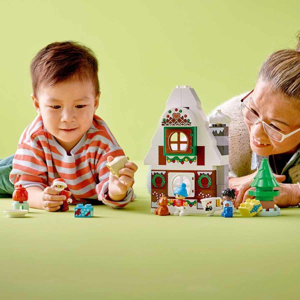 LEGO DUPLO Noel Baba'nın Zencefilli Kurabiye Evi LDP-10976 Oyuncak Seti