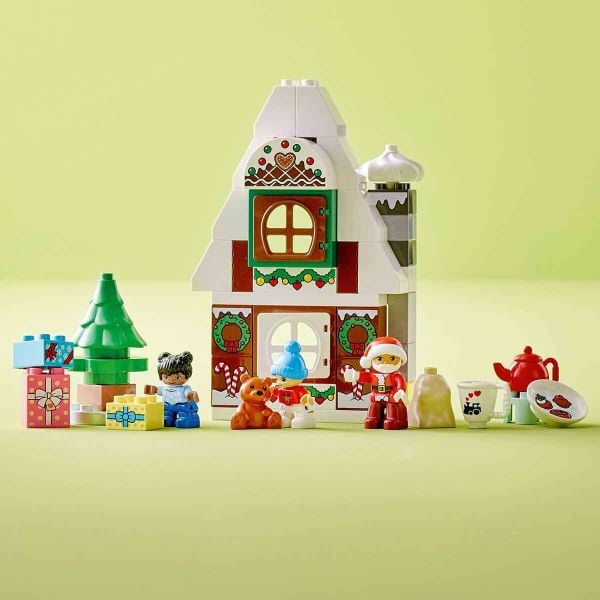 LEGO DUPLO Noel Baba'nın Zencefilli Kurabiye Evi LDP-10976 Oyuncak Seti
