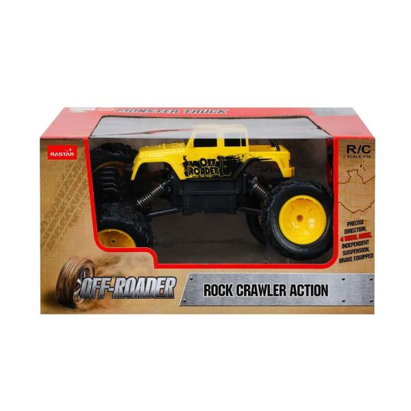 Rock Crawler Jeep 33 cm Uzaktan Kumandalı Aksiyon Aracı RST-59100 Sarı