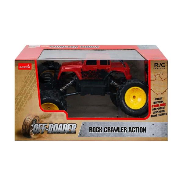 Rock Crawler Jeep 33 cm Uzaktan Kumandalı Aksiyon Aracı RST-59100 Kırmızı