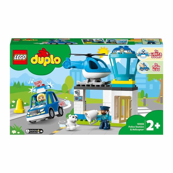 LEGO DUPLO Kurtarma Polis Merkezi ve Helikopter LDP-10959 Oyuncak Seti