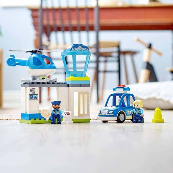 LEGO DUPLO Kurtarma Polis Merkezi ve Helikopter LDP-10959 Oyuncak Seti