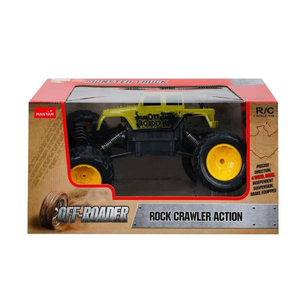 Rock Crawler Jeep 33 cm Uzaktan Kumandalı Aksiyon Aracı RST-59100 Yeşil