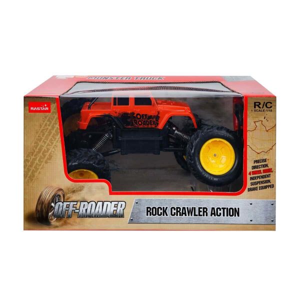 Rock Crawler Jeep 33 cm Uzaktan Kumandalı Aksiyon Aracı RST-59100 Turuncu