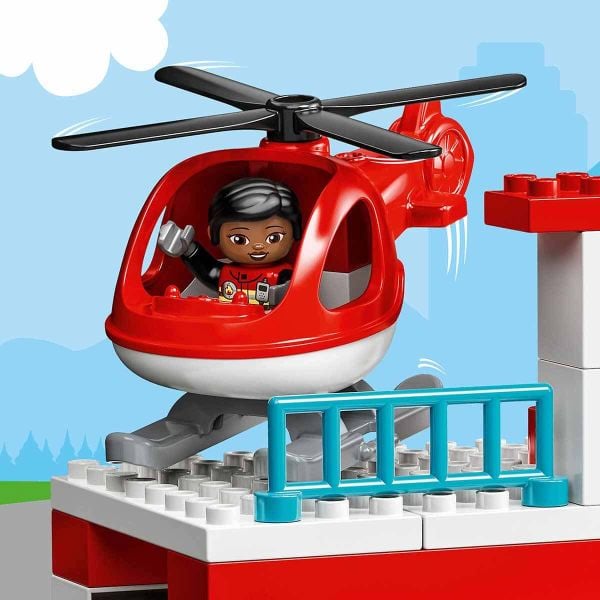 LEGO DUPLO İtfaiye Merkezi ve Helikopter LDP-10970 Oyuncak Seti