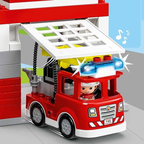 LEGO DUPLO İtfaiye Merkezi ve Helikopter LDP-10970 Oyuncak Seti