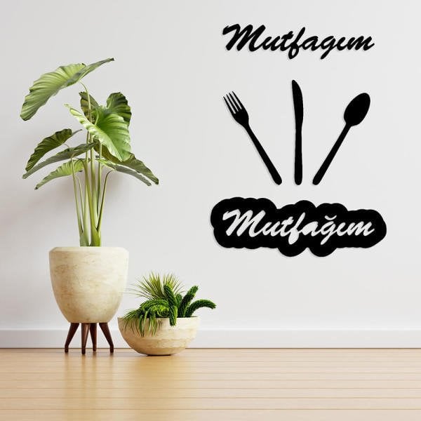 MDF Tablo Mutfağım Duvar Yazısı MDF-45