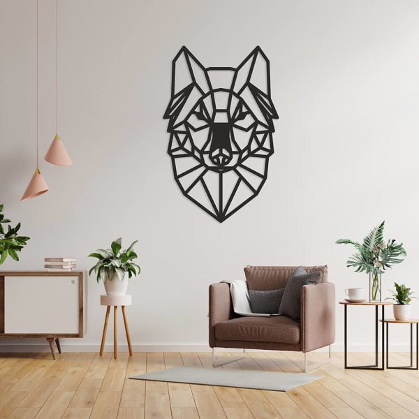 MDF Tablo Dekoratif Kurt Kafası MDF-46 50x38 cm - 9mm