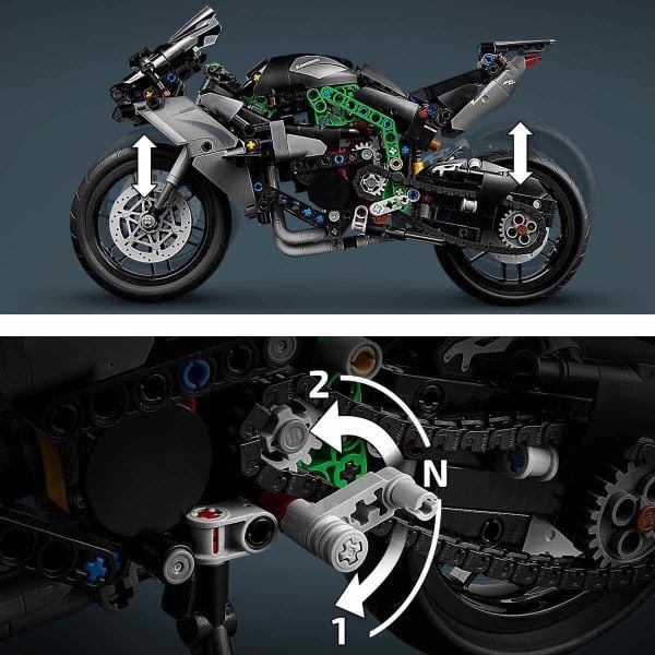 LEGO Technic Kawasaki Ninja H2R Motosiklet LTC-42170 Oyuncak Motosiklet