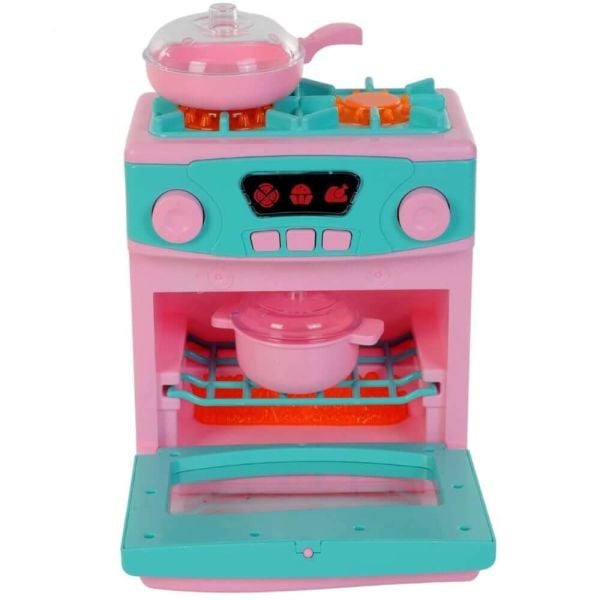 Oyuncak Pilli Işıklı Sesli Ocaklı Fırın Seti OYD-02609