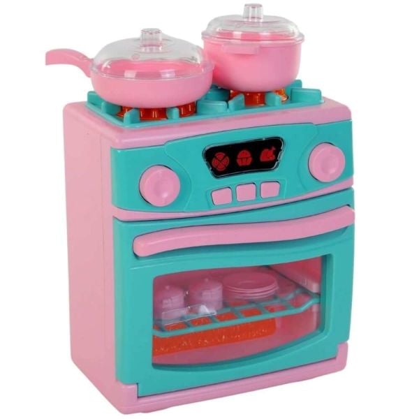 Oyuncak Pilli Işıklı Sesli Ocaklı Fırın Seti OYD-02609