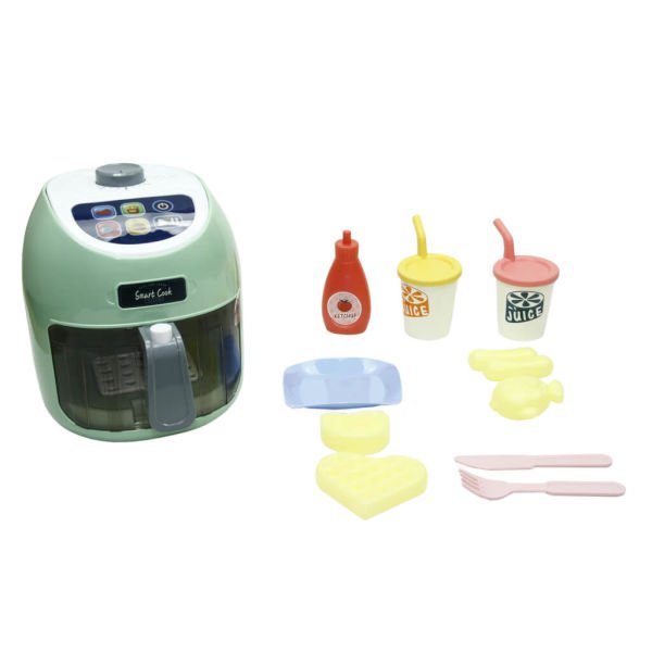 Air Fryer Gıdaları Renk Değiştiren Oyuncak Dokunmatik Fritöz Seti LD-6614A