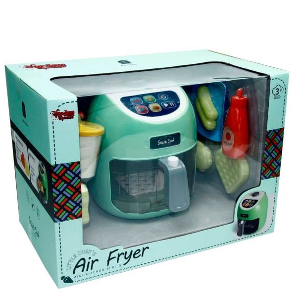 Air Fryer Gıdaları Renk Değiştiren Oyuncak Dokunmatik Fritöz Seti LD-6614A