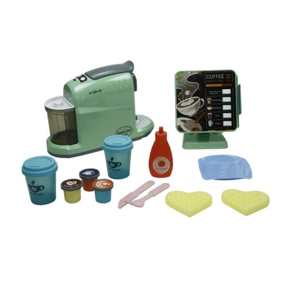 Sipariş Ekranlı Oyuncak Kahve Makinesi Seti LD-6610A