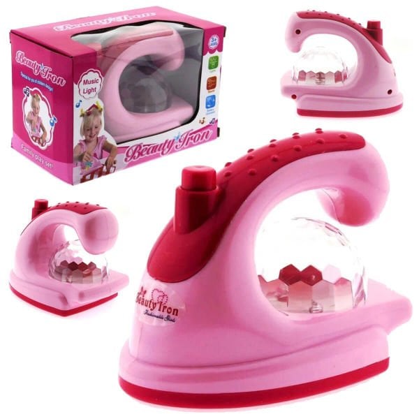 Oyuncak Ütü Pembe Renkli Sesli ve Işıklı Beauty Tron MG-018-25