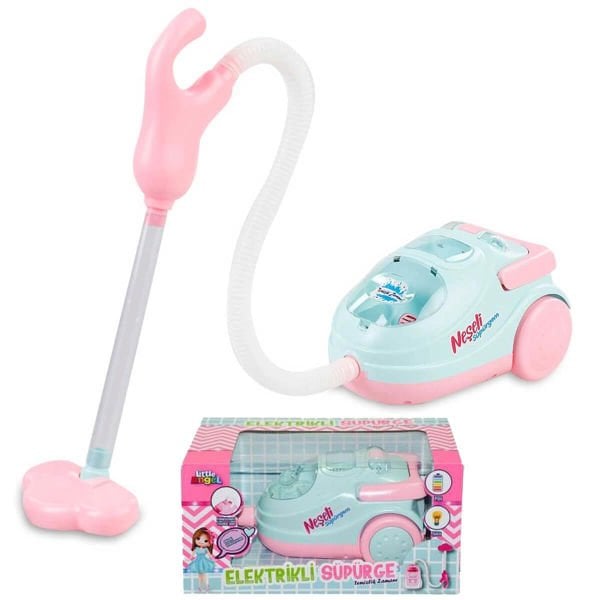 Sesli ve Işıklı 18 cm Oyuncak Elektrikli Süpürge OYD-02601