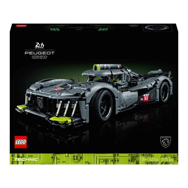 LEGO Technic PEUGEOT 9X8 24H Le Mans Hybrid Hypercar LTC-42156 Oyuncak Araba