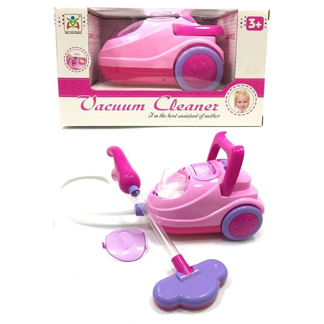 Sesli ve Işıklı 19 cm Oyuncak Elektrikli Süpürge Vacuum Cleaner LS820K