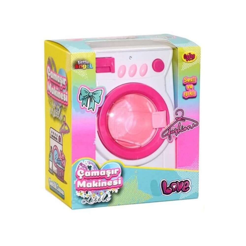 Pilli Sesli ve Işıklı Oyuncak Mini Çamaşır Makinesi OYD-02603