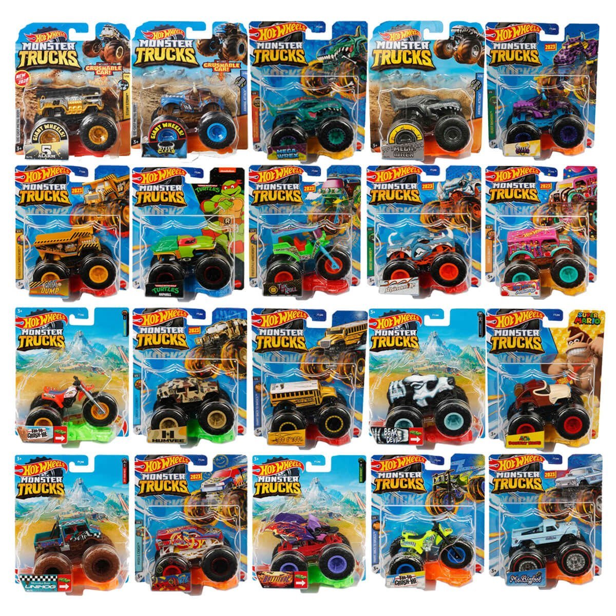Hot Wheels Monster Trucks Araba FYJ44 - 1:64 Ölçekli Seri