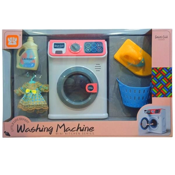 Sesli ve Işıklı Dokunmatik Ekran Oyuncak Çamaşır Makinesi LD-667B
