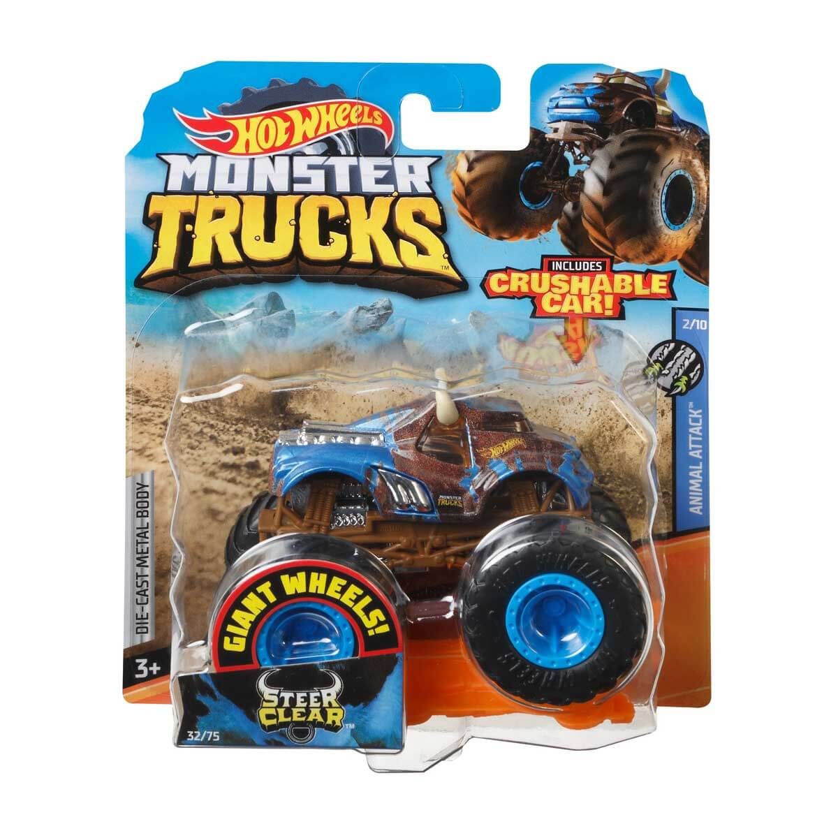 Hot Wheels Monster Trucks Araba FYJ44 - 1:64 Ölçekli Seri Steer Clear