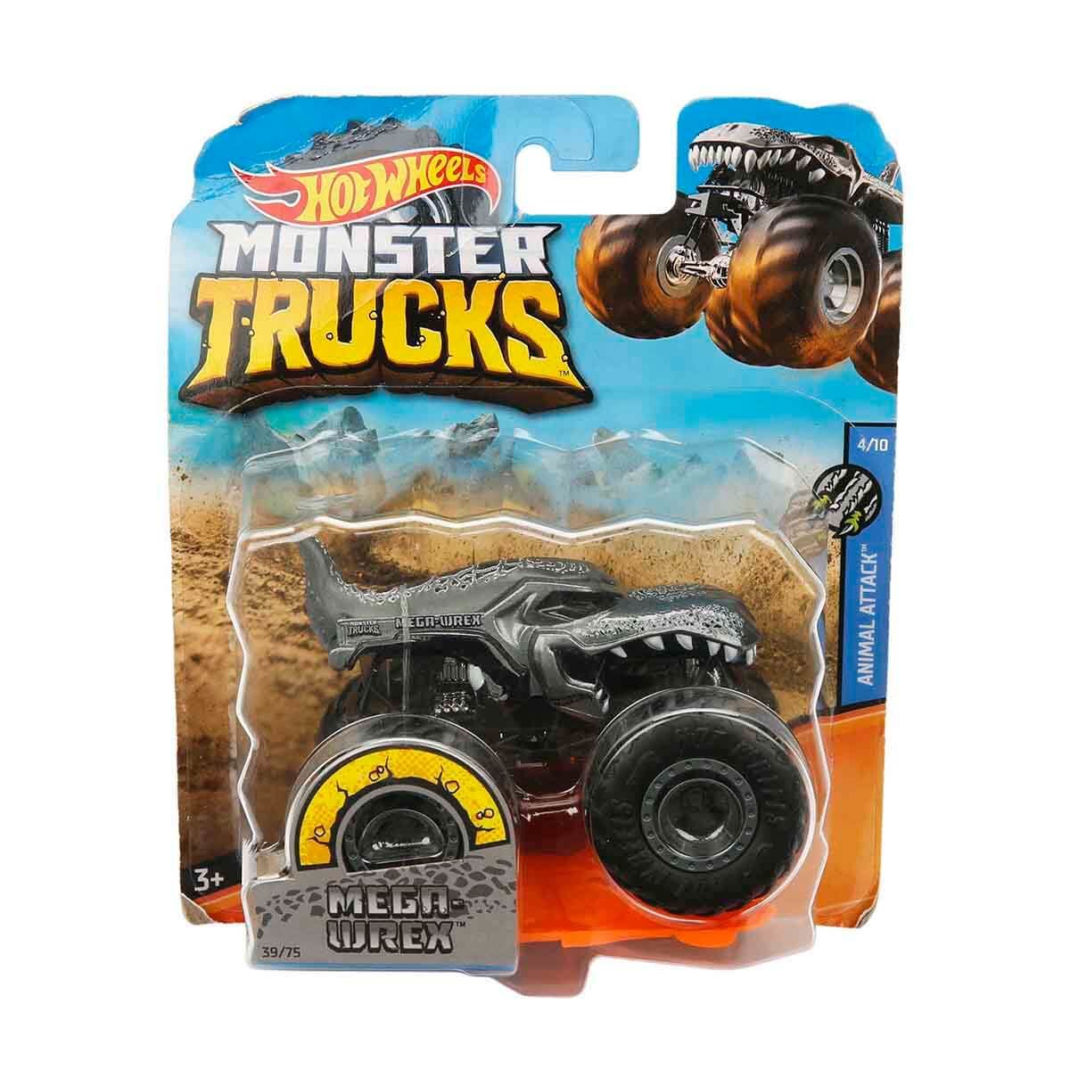 Hot Wheels Monster Trucks Araba FYJ44 - 1:64 Ölçekli Seri Mega Wrex Gri