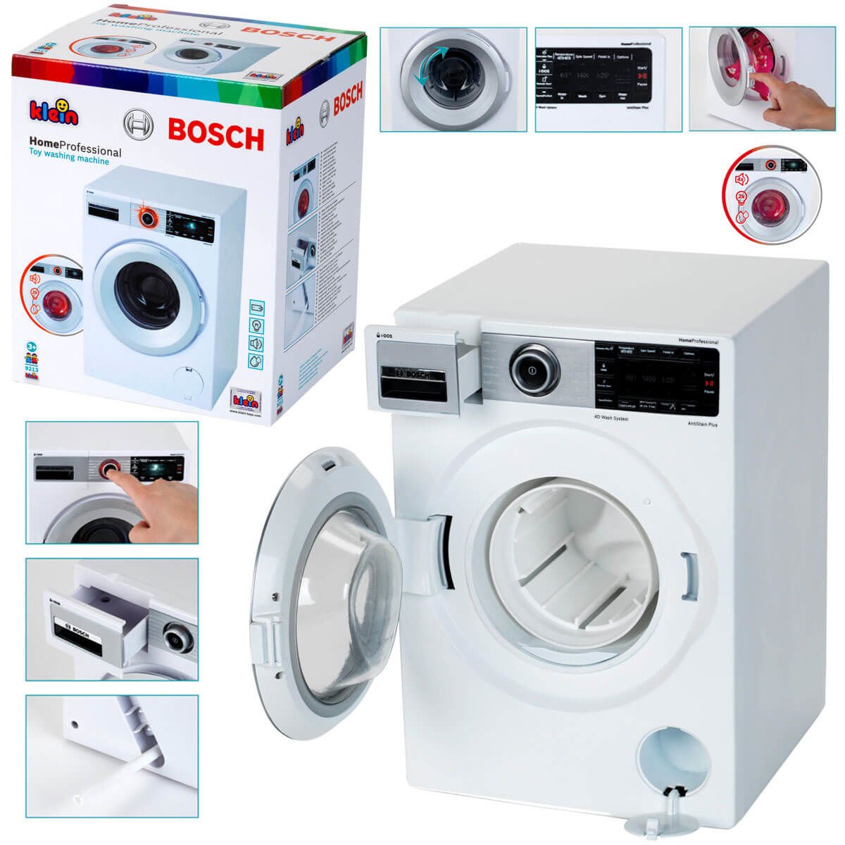 Bosch Sesli Işıklı Home Professional Oyuncak Çamaşır Makinesi SNM-9213