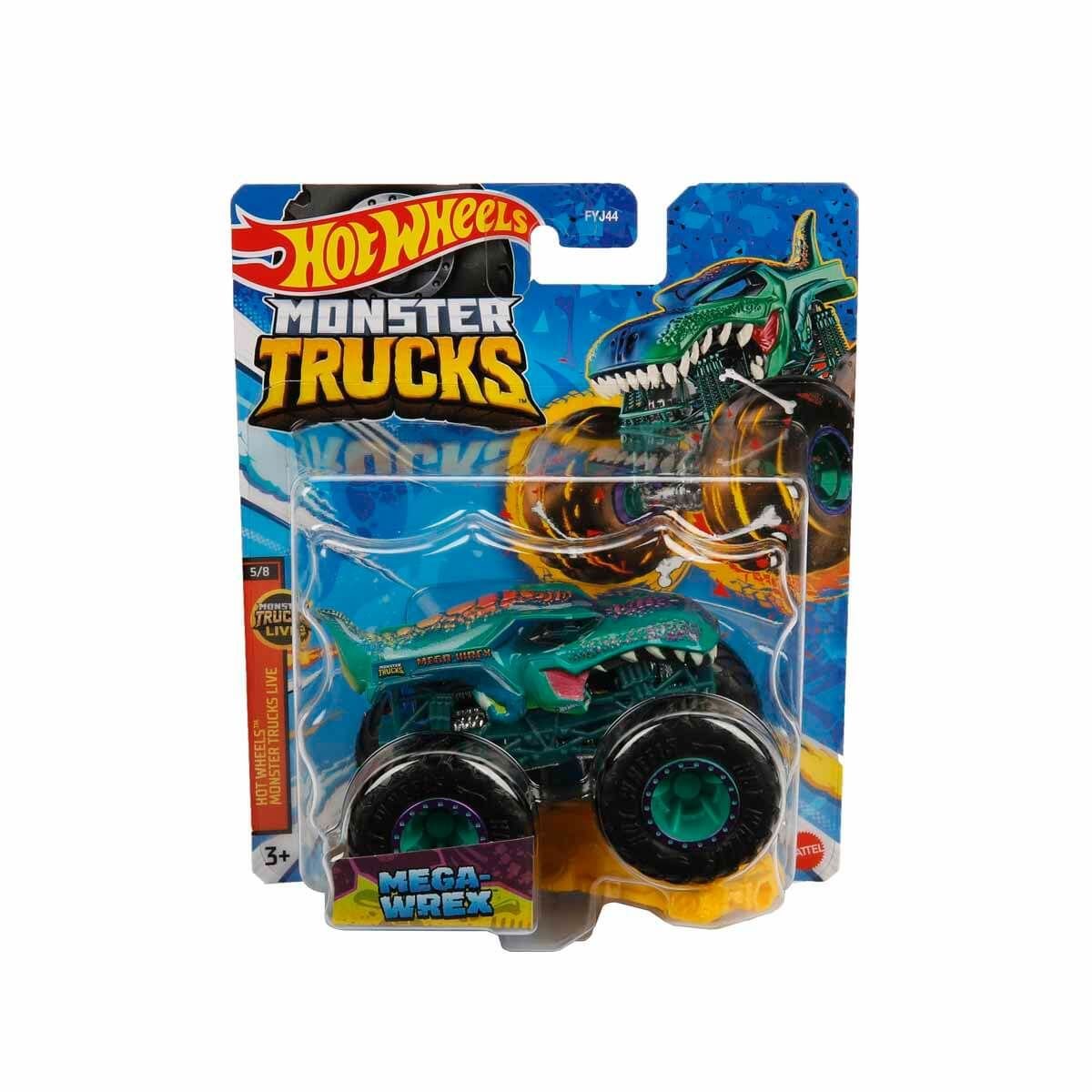 Hot Wheels Monster Trucks Araba FYJ44 - 1:64 Ölçekli Seri Mega Wrex Yeşil