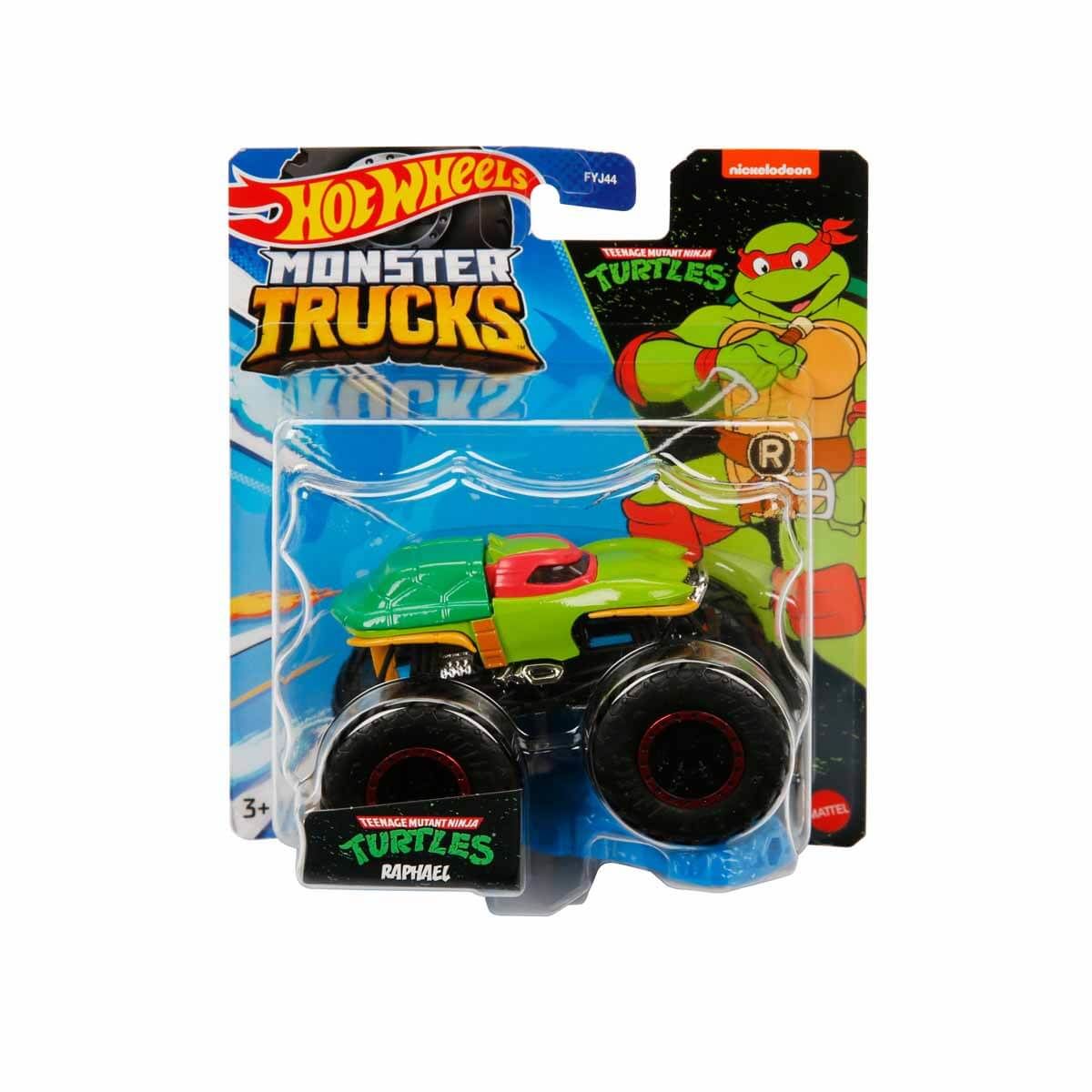 Hot Wheels Monster Trucks Araba FYJ44 - 1:64 Ölçekli Seri Turtles Raphael