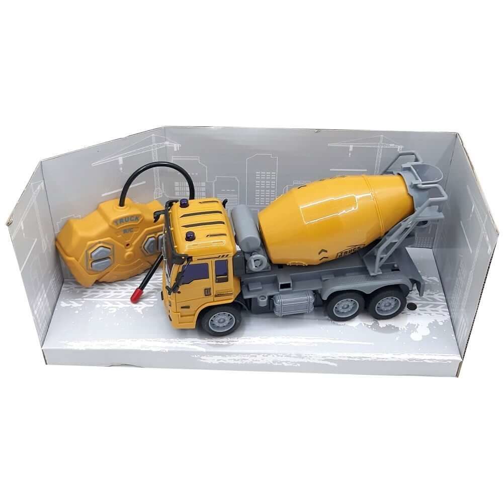 Sarı Işıklı Şarjlı Uzaktan Kumandalı Oyuncak Harç Kamyonu 20 Cm CN321B