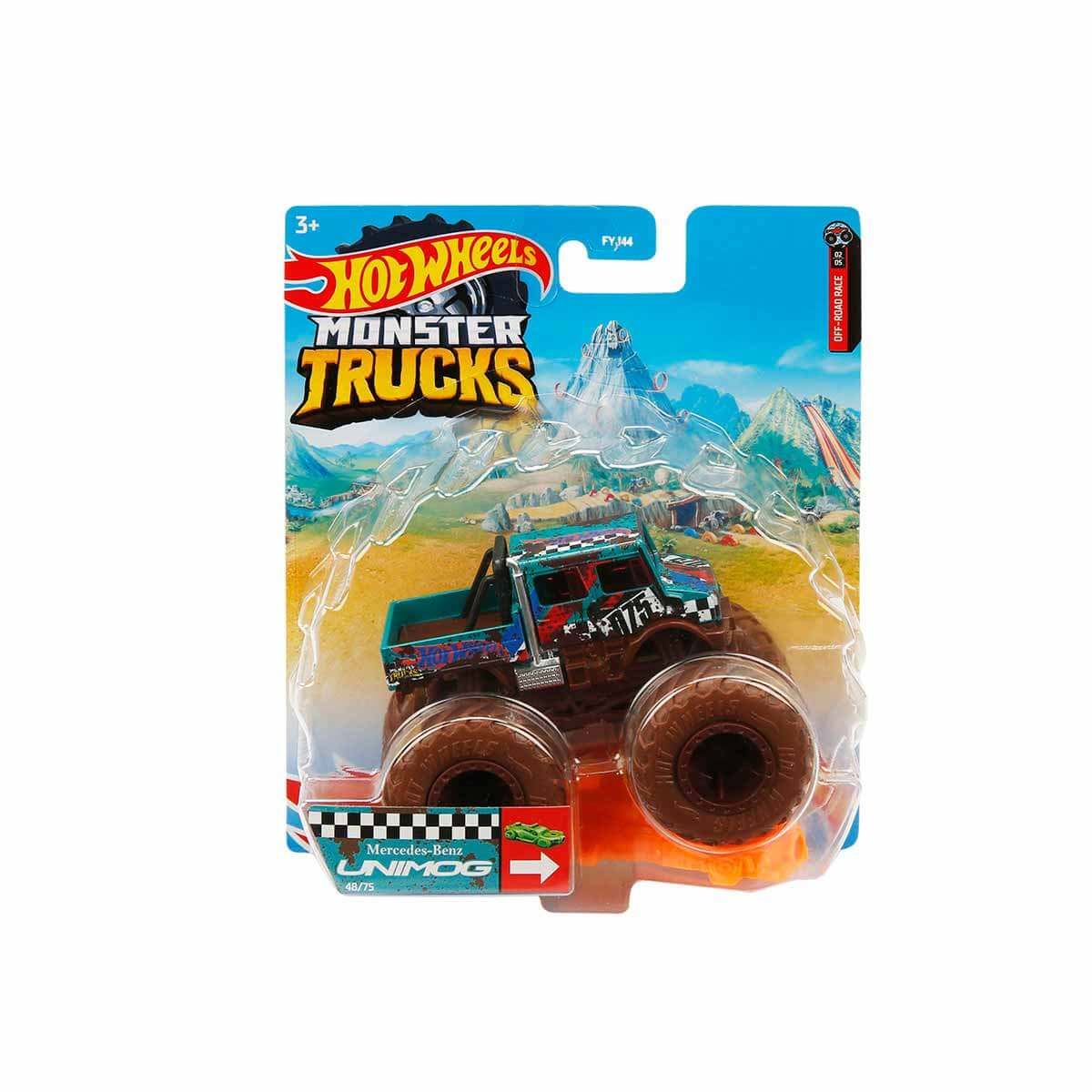 Hot Wheels Monster Trucks Araba FYJ44 - 1:64 Ölçekli Seri Mercedez-Benz Unimorg