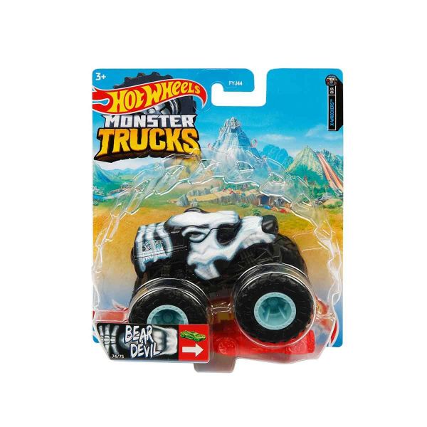 Hot Wheels Monster Trucks Araba FYJ44 - 1:64 Ölçekli Seri Bear Devil