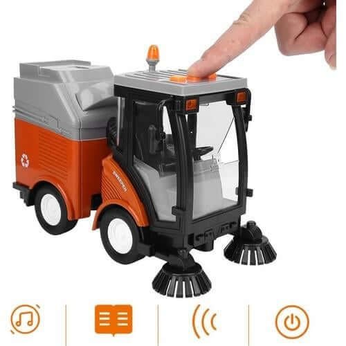 Oyuncak Çek Bırak Şehir Temizleme Aracı Seli ve Işıklı WY680A