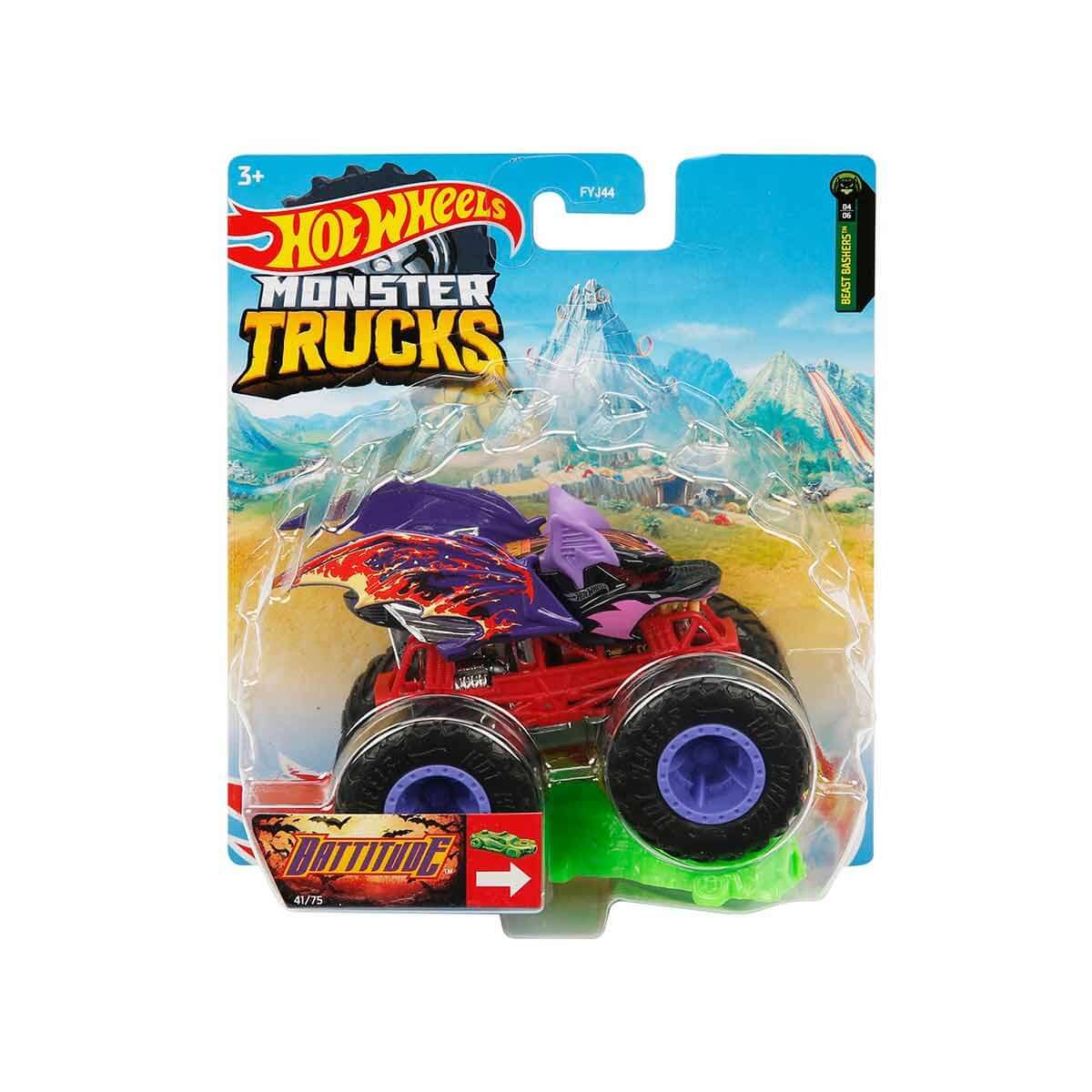 Hot Wheels Monster Trucks Araba FYJ44 - 1:64 Ölçekli Seri Battitude