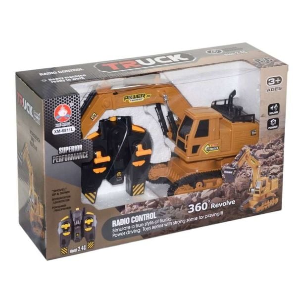 Uzaktan Kumandalı Sesli Oyuncak İş Makinesi Paletli Kepçe XM-6811L