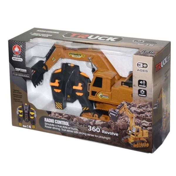 Uzaktan Kumandalı Sesli Oyuncak İş Makinesi Paletli Kepçe XM-6811L
