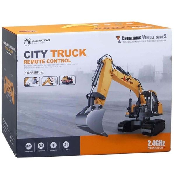 Uzaktan Kumandalı 13 Fonksiyonlu Oyuncak İş Makinesi Excavator VR-789-414A