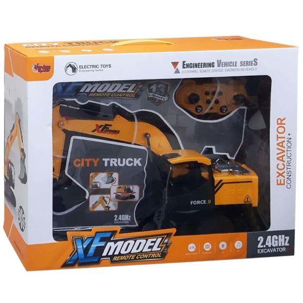 Uzaktan Kumandalı 13 Fonksiyonlu Oyuncak İş Makinesi Excavator VR-789-414A