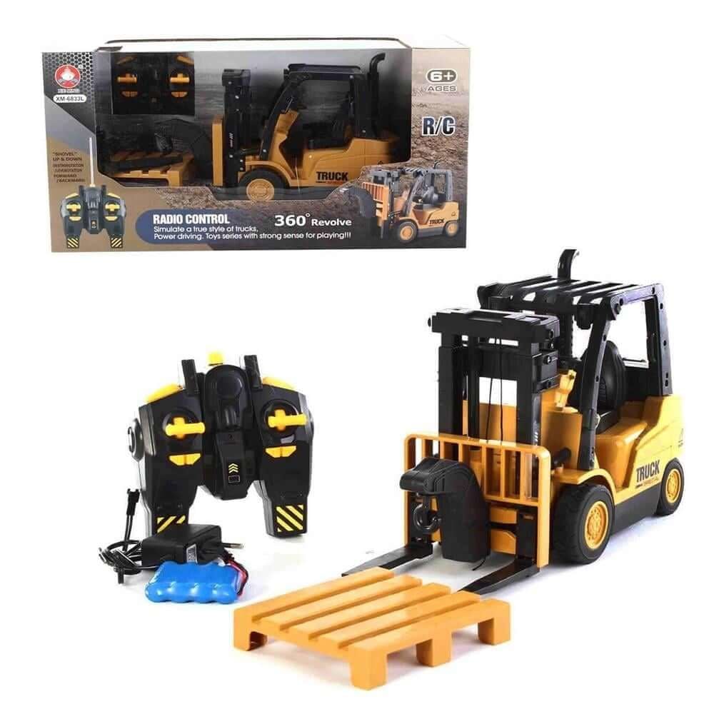 Uzaktan Kumandalı Oyuncak Forklift Sesli ve Işıklı İş Makinesi XM-6833L