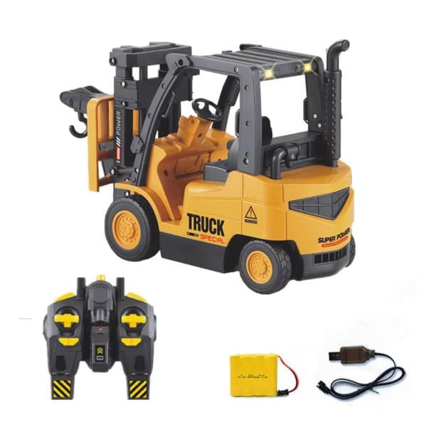 Uzaktan Kumandalı Oyuncak Forklift Sesli ve Işıklı İş Makinesi XM-6833L
