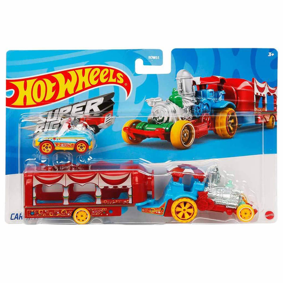 Hot Wheels Taşıyıcı Tırlar BDW51 Oyuncak Tırlar Car Nival Steamer